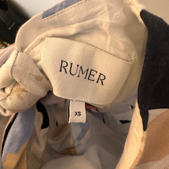 RUMER Linen Floral Maxi Dress - Picture 6 of 9